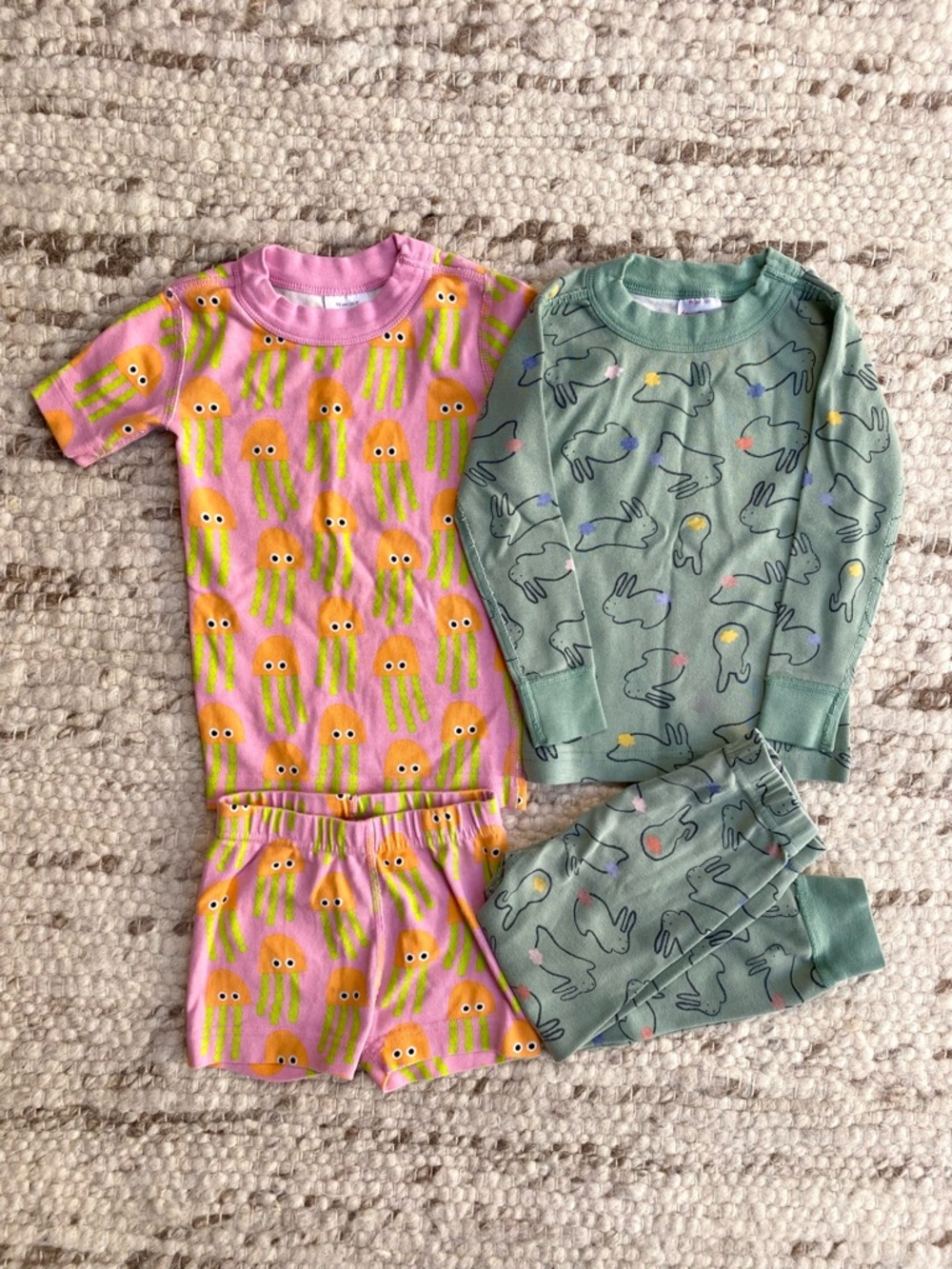 Hanna Andersson 3T Springtime Bundle Organic Cotton Pajamas 2 Sets - Picture 2 of 13